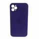 Чехол Silicone Case FULL+Camera Square для iPhone 12 PRO MAX Ultra Violet купить
