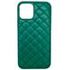 Чохол Leather Case QUILTED для iPhone 12 Forest Green купити
