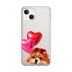 Чохол прозорий Print Dogs для iPhone 13 Love Dog