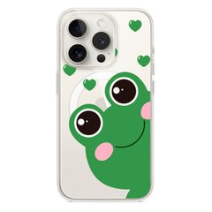Чохол прозорий Print Happy Nice with MagSafe для iPhone 11 PRO Frog купити