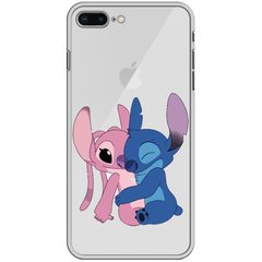 Чохол прозорий Print для iPhone 7 Plus | 8 Plus Blue monster and Angel купити