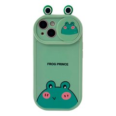 Чехол Animal + Camera Case для iPhone 15 Frog Green