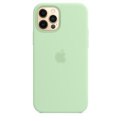 Чохол Silicone Case Full OEM+MagSafe для iPhone 12 | 12 PRO Pistachio купити