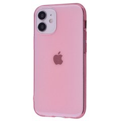 Чехол Crystal color Silicone Case для iPhone 12 MINI Light Pink купить