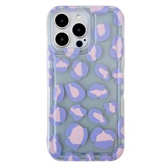 Чехол Purple Leopard Case для iPhone 14 PRO Transparent