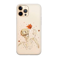 Чохол прозорий Print Halloween для iPhone 13 PRO Skeleton
