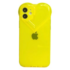 Чохол Transparent Love Case для iPhone 12 Yellow купити