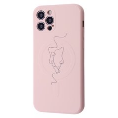 Чохол WAVE Minimal Art Case with MagSafe для iPhone 12 PRO Pink Sand/Human купити