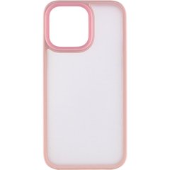 Чехол Shadow Matte Metal Buttons для iPhone 14 PRO Pink Sand