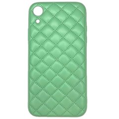 Чохол Leather Case QUILTED для iPhone XR Mint купити