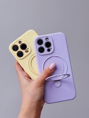 Чохол Silicone Case with Ring Stand Full Camera для iPhone 13 PRO MAX Yellow Mellow - ash-mobile.com.ua - фото 5