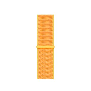 Ремешок Nylon Loop с липучкой для Apple Watch 42mm | 44mm | 45mm | 46mm | 49mm Canary Yellow - ash-mobile.com.ua - фото 1