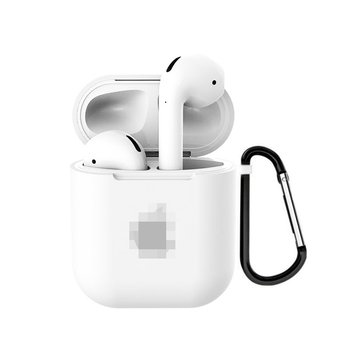 Чехол (яблоко) для AirPods 1 | 2 White - ash-mobile.com.ua - фото 1