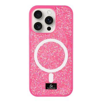 Чехол Bling World Grainy Diamonds with MagSafe для iPhone 15 PRO Hot Pink - ash-mobile.com.ua - фото 1