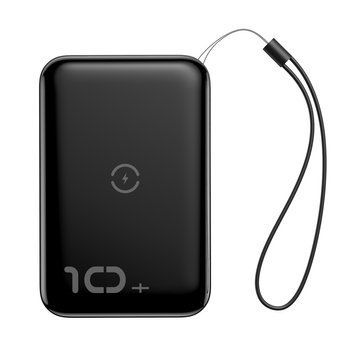 Бездротовий Зовнішній Акумулятор Baseus Mini S Bracket 18W 10000mAh Black - ash-mobile.com.ua - фото 1