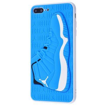 Чехол Sneakers Brand Case (TPU) для iPhone 7 Plus | 8 Plus Кроссовок Blue-White - ash-mobile.com.ua - фото 1