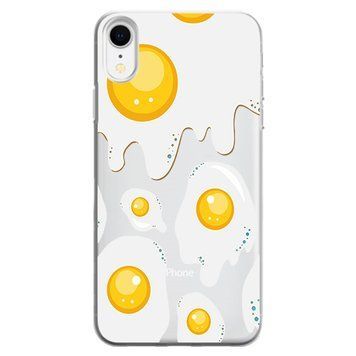Чохол прозорий Print FOOD для iPhone XR Eggs - ash-mobile.com.ua - фото 1