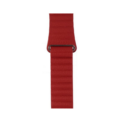 Шкіряний Ремінець Leather Loop Band для Apple Watch 42/44/45/49 mm Red купити