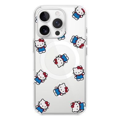 Чохол прозорий Print Hello Kitty with MagSafe для iPhone 16e | 17e Whole Blue - ash-mobile.com.ua - фото 2