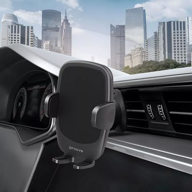 Автомобільний тримач Proove Soft Lock Air Outlet Car Mount Black - ash-mobile.com.ua - фото 6