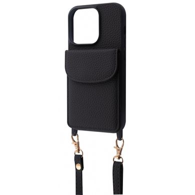 Чохол WAVE Leather Pocket Case для iPhone 14 PRO Black - ash-mobile.com.ua - фото 1