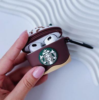 Чохол 3D для AirPods 3 STARBUCKS Brown - ash-mobile.com.ua - фото 2