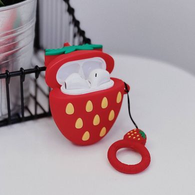 Чехол 3D для AirPods 1 | 2 Strawberry купить