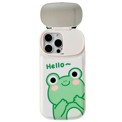 Чехол с закрытой камерой для iPhone 13 PRO Frog Green