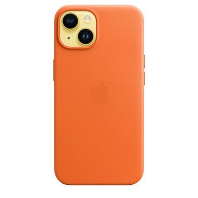 Чохол Leather Case with MagSafe для iPhone 14 Plus Orange - ash-mobile.com.ua - фото 6