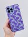 Чохол прозорий Print Dinosaur для iPhone 14 Plus Purple