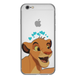 Чехол прозрачный Print Lion King для iPhone 6 Plus | 6s Plus Simba Love Blue купить