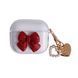 Чохол Бантик для AirPods 3 Transparent Red - ash-mobile.com.ua - фото 1