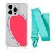 Чохол прозорий з ремінцем Print Mood swings для iPhone 17 Heart Amor/Spearmint