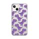 Чохол прозорий Print Dinosaur для iPhone 14 Plus Purple