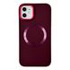 Чехол Matte Colorful Metal Frame MagSafe для iPhone 14 Plus Marsala