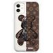 Чохол прозорий Print Robot Bear для iPhone 11 Brown