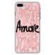 Чохол прозорий Print Amore для iPhone 7 Plus | 8 Plus Pink купити
