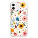 Чохол прозорий Print Flower with MagSafe для iPhone 12 MINI Sunflower - ash-mobile.com.ua - фото 1