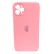 Чохол Silicone Case FULL+Camera Square для iPhone 11 PRO MAX Light pink купити