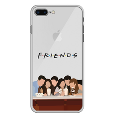 Чохол прозорий Print FRIENDS для iPhone 7 Plus | 8 Plus Cafe купити