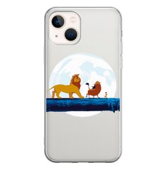 Чохол прозорий Print Lion King для iPhone 14 Plus Friends