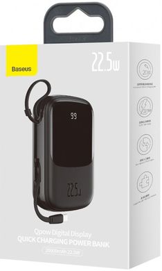 Портативная Батарея Baseus Q Pow Digital Display 22,5W 20000mAh Black купить