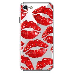 Чехол прозрачный Print Love Kiss для iPhone 7 | 8 | SE 2 | SE 3 Lips купить