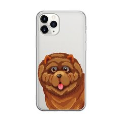 Чохол прозорий Print Dogs для iPhone 12 | 12 PRO Funny Dog Brown купити