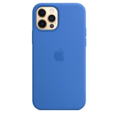 Чохол Silicone Case Full OEM+MagSafe для iPhone 12 | 12 PRO Capri Blue купити