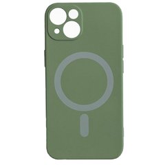 Чохол Silicone Case FULL+Camera with Magsafe для iPhone 13 Mint Gum