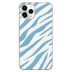 Чехол прозрачный Print Animal Blue для iPhone 11 PRO MAX Zebra купить
