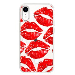 Чохол прозорий Print Love Kiss with MagSafe для iPhone XR Lips купити