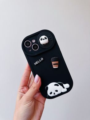 Чехол Panda hide camera для iPhone 12 PRO Black - ash-mobile.com.ua - фото 2