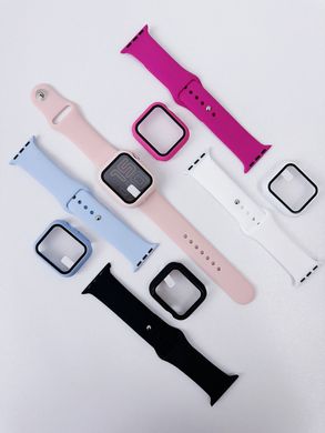 Ремешок Silicone BAND+CASE для Apple Watch 42 mm Pink Sand